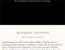 Tablet Screenshot of agileentrepreneurs.com